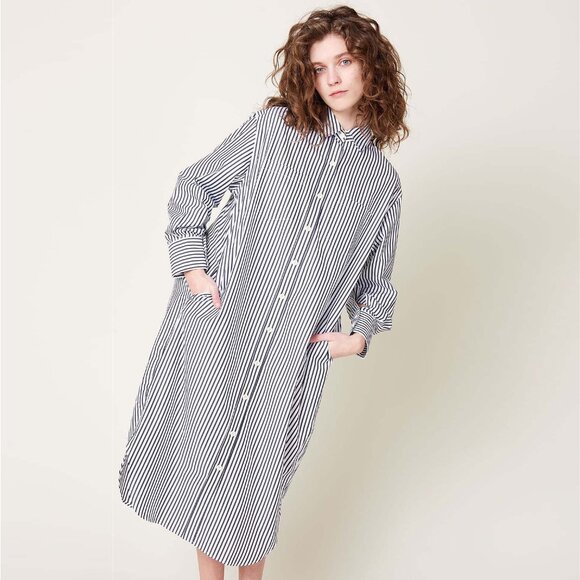 Maria McManus Striped Shirtdress in Black/White, size XS (fits size Small) - Picture 5 of 13